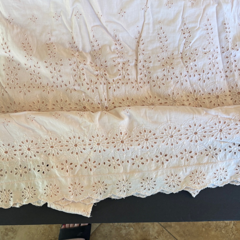 Gap Candy Pink Lined Cotton Dress Women’s Size 16 Feminine Eyelet Retro Grandma - Picture 10 of 12